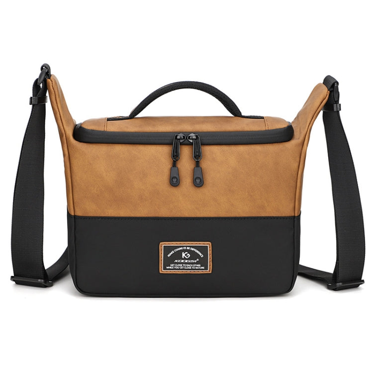 Frendorf | PU Leren Schouder Crossbody Fotografie Tas SLR Camera Tas Lens Opslag Tas (Bruin)