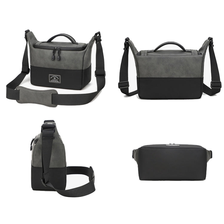 Frendorf | PU Leren Schouder Crossbody Fotografie Tas SLR Camera Tas Lens Opslag Tas (Bruin)
