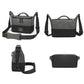 Frendorf | PU Leren Schouder Crossbody Fotografie Tas SLR Camera Tas Lens Opbergtas (Grijs)