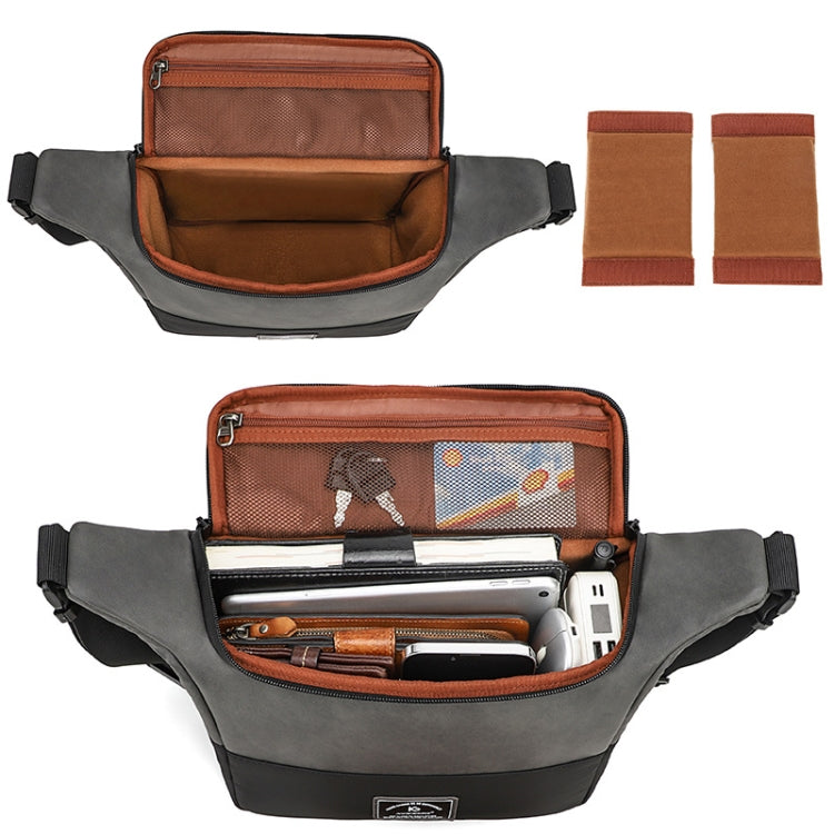Frendorf | PU Leren Schouder Crossbody Fotografie Tas SLR Camera Tas Lens Opslag Tas (Bruin)