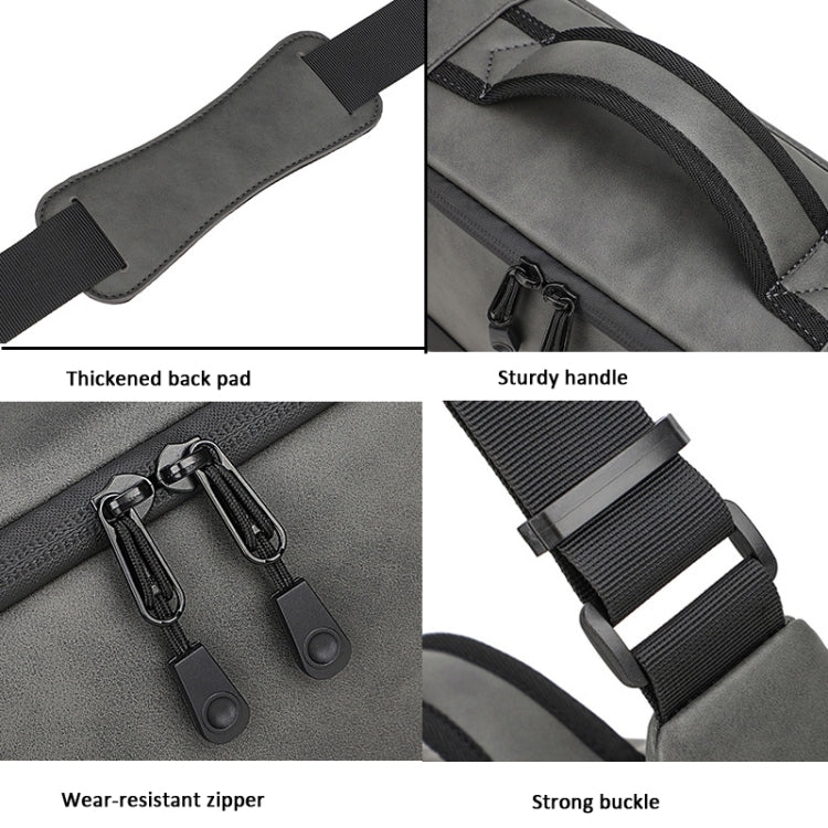 Frendorf | PU Leren Schouder Crossbody Fotografie Tas SLR Camera Tas Lens Opslag Tas (Bruin)