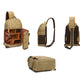 Frendorf | Outdoor Canvas Slijtvast Waterdicht Fotografie Schoudertas (Khaki)