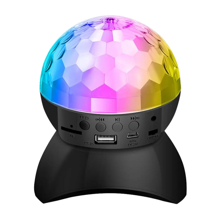 Home LED Magic Ball Lichter Bounce Ambient Lampen Raum Sound Lichter Bälle, Farbe: Lade Modell Schwarz (RGB Farbige 5W)