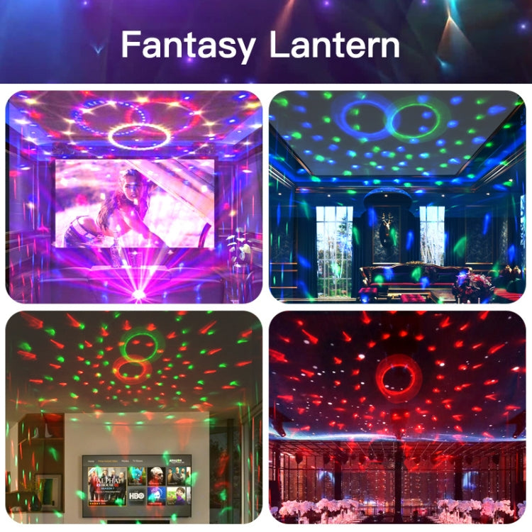 Home LED Magic Ball Lichter Bounce Ambient Lampen Raum Sound Lichter Bälle, Farbe: Lade Modell Schwarz (RGB Farbige 5W)
