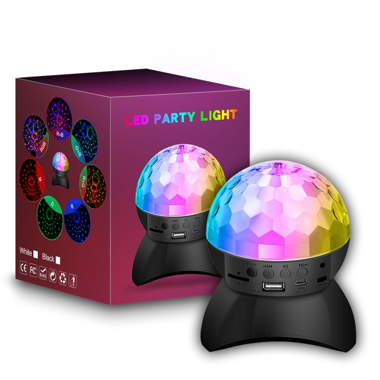 Home LED Magic Ball Lichter Bounce Ambient Lampen Raum Sound Lichter Bälle, Farbe: Lade Modell Schwarz (RGB Farbige 5W)