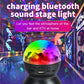 Home LED Magic Ball Lichter Bounce Ambient Lampen Raum Sound Lichter Bälle, Farbe: Lade Modell Schwarz (RGB Farbige 5W)