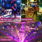 Home LED Magic Ball Lichter Bounce Ambient Lampen Raum Sound Lichter Bälle, Farbe: Lade Modell Schwarz (RGB Farbige 5W)