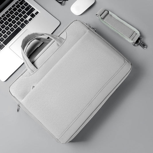 Frendorf | 17,3 Zoll Tragbare Crossbody Air Bag Gaming Computer Laptop Schultertasche (Hellgrau)