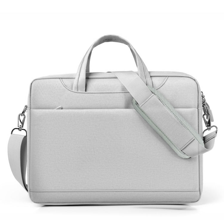 Frendorf | 17,3 Zoll Tragbare Crossbody Air Bag Gaming Computer Laptop Schultertasche (Hellgrau)