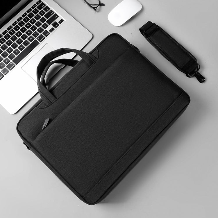 Frendorf | 17,3 Zoll tragbare Crossbody-Air-Bag-Gaming-Computer-Laptop-Schultertasche (Schwarz)
