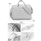 Frendorf | 17,3 Zoll Tragbare Crossbody Air Bag Gaming Computer Laptop Schultertasche (Hellgrau)