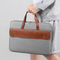 Frendorf | 15.6 Zoll Kontrastfarbe PU Leder Laptop Tasche Computer Tasche Aktentasche Hülle (Beige)