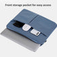 Frendorf | 13/13.3 Zoll Hahnentritt Muster Oxford Stoff Laptop Tasche Wasserdicht Tablet Aufbewahrungstasche (Haze Blau)