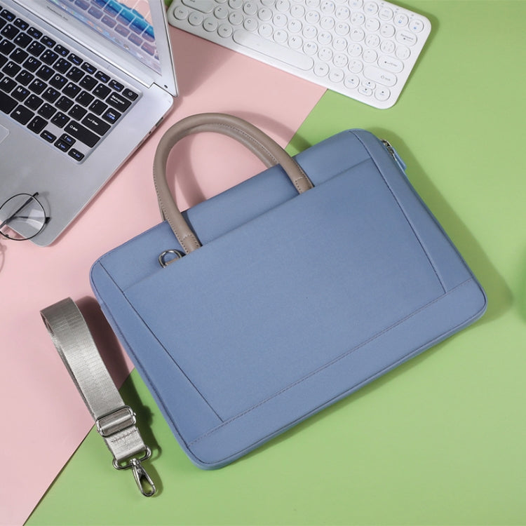 Frendorf | 15-16.1 Zoll Oxford-Gewebe Laptop Tasche Umhängetasche Aktentasche (Blau)