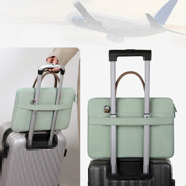 Frendorf | 15 -16.1 Zoll Oxford Stoff Laptop Tasche Umhängetasche Tragetasche Aktentasche (Grau)