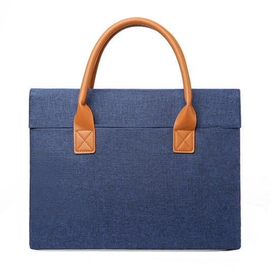 Frendorf | 15,6 Zoll Oxford Cloth Leichte Tragbare Laptop Tasche Mit PU Griff (Blau)
