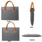 Frendorf | 15,6 Zoll Oxford-Stoff Leichte Tragbare Laptop-Tasche Mit PU-Griff (Schwarz)