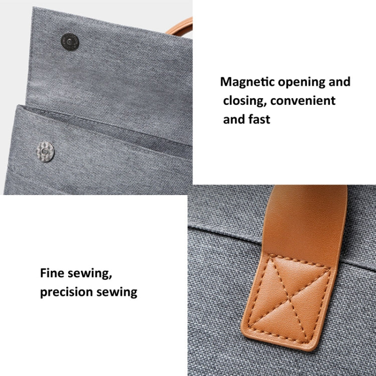 Frendorf | 15,6 Zoll Oxford Cloth Leichte Tragbare Laptop Tasche Mit PU Griff (Blau)