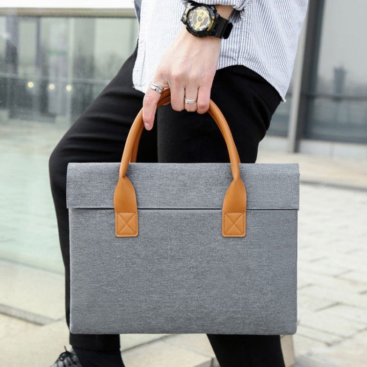 Frendorf | 15,6 Zoll Oxford-Stoff Leichte Tragbare Laptop Tasche Mit PU-Griff (Rot)