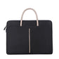 Frendorf | 15 -15,6 Zoll Oxford-Stoff Laptop-Tasche Herren Damen Aktentasche mit PU-Griff (Dunkel Schwarz)