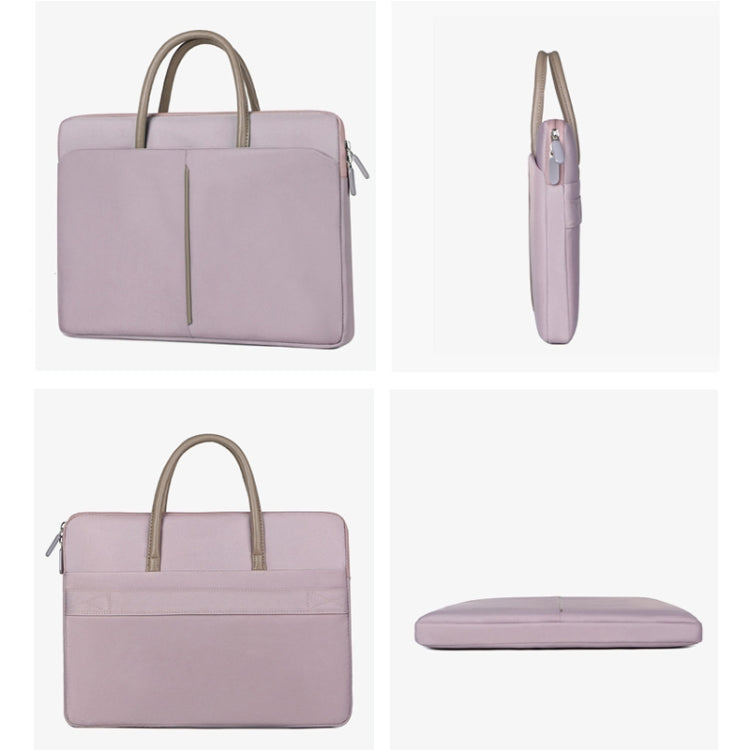 Frendorf | 15 -15.6 Zoll Oxford-Gewebe Laptop-Tasche Herren Damen Aktentasche mit PU-Griff (Lotus Pink)