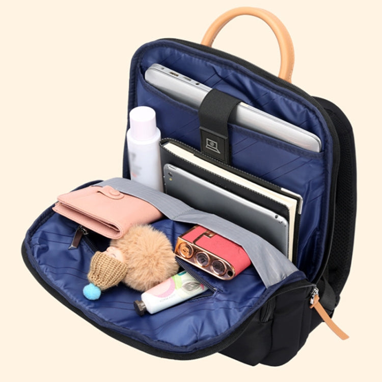 Frendorf | Bopai 62-126521 14-Zoll Laptop Dünn und Leicht Geschäft Wasserfest Rucksack (Pink)
