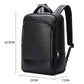 Frendorf | Bopai 61-123311 Großraum Erste-Schicht Rindsleder Business Laptop Rucksack (Schwarz)