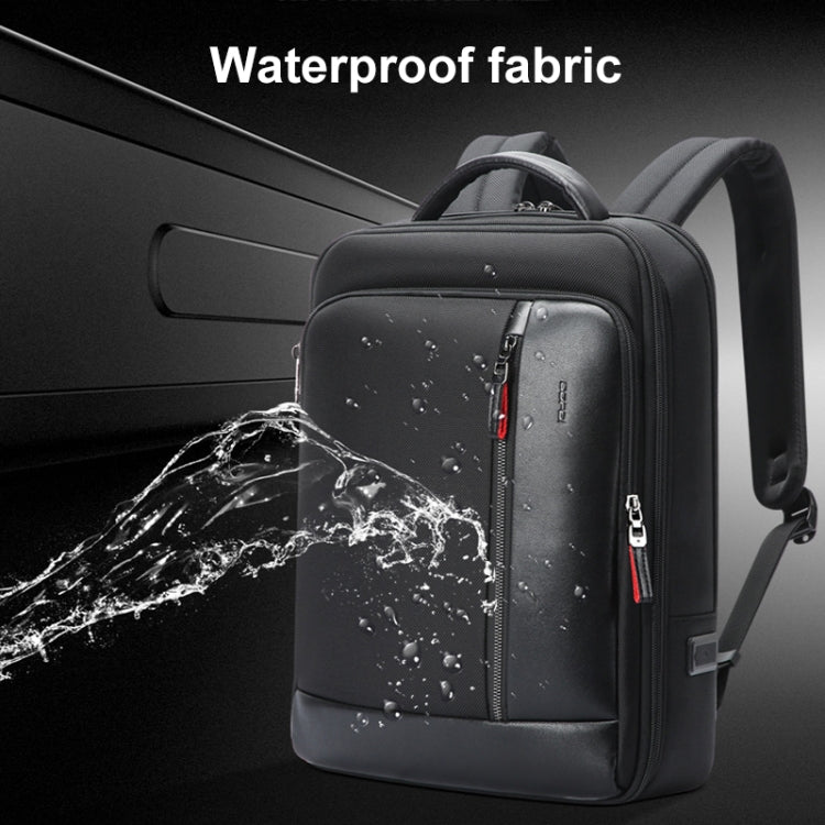 Frendorf | Bopai 751-006641A Große Kapazität Diebstahlschutz Wasserdicht Laptop Business Rucksack (Schwarz)