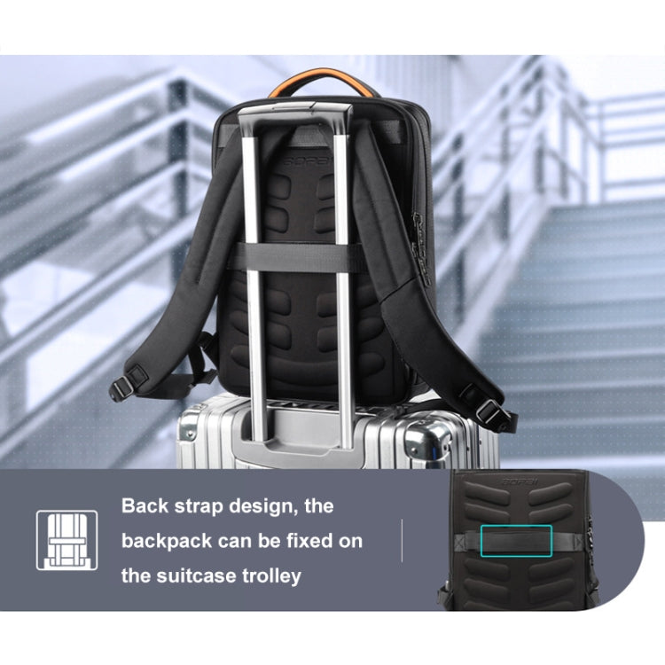 Frendorf | Bopai 751-006641A Große Kapazität Diebstahlschutz Wasserdicht Laptop Business Rucksack (Schwarz)