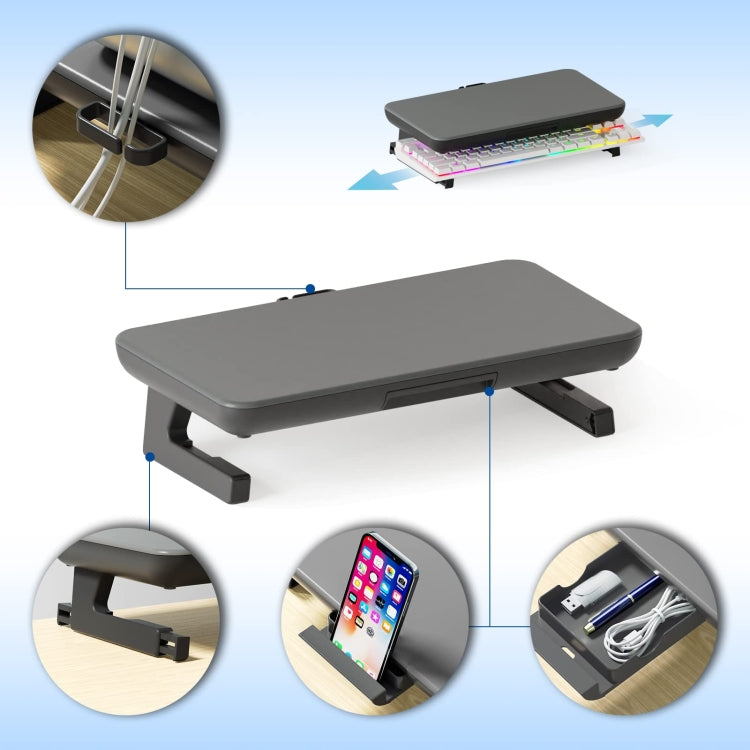 Frendorf | Oimaster Monitorständer Höhenverstellbar Laptophalter mit Staubschublade, Spezifikation: Basis