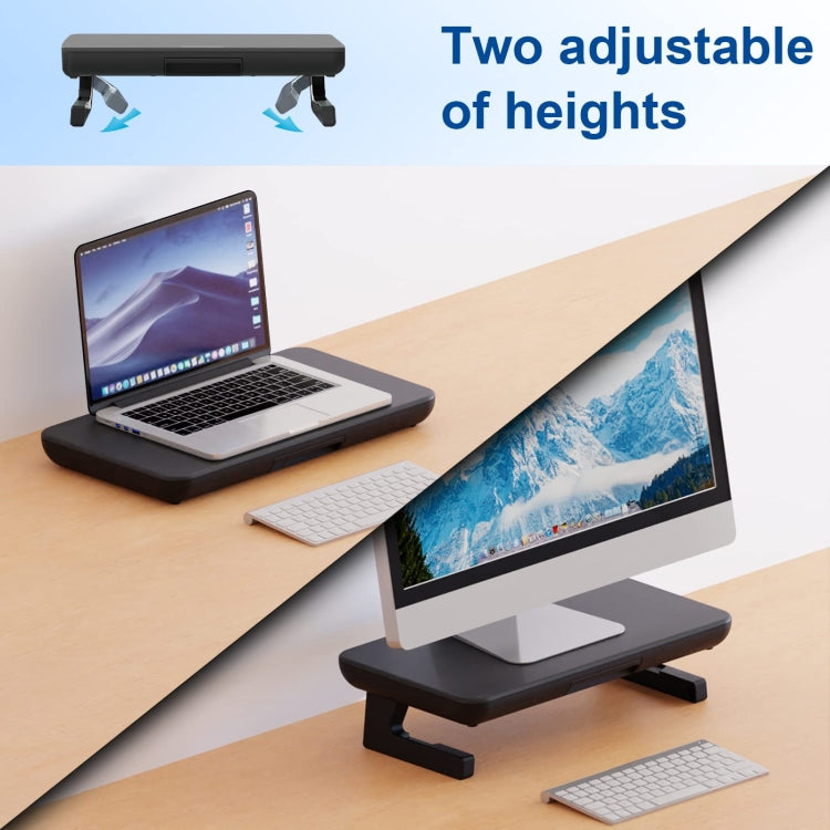 Frendorf | Oimaster Monitorständer Höhenverstellbar Laptophalter mit Staubschublade, Spezifikation: Basis