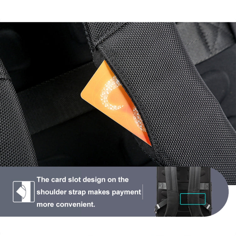 Frendorf | Bopai 61-19011 Rucksack mit großem Fassungsvermögen und wasserdichtem Design für Reisen, Laptop, mit USB+Type-C-Anschluss (Schwarz)