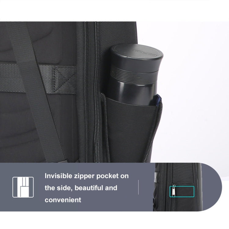 Frendorf | Bopai 61-19011 Rucksack mit großem Fassungsvermögen und wasserdichtem Design für Reisen, Laptop, mit USB+Type-C-Anschluss (Schwarz)