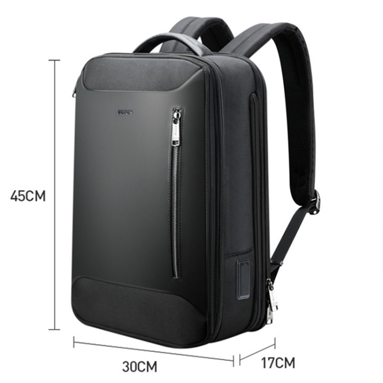 Frendorf | Bopai 61-19011 Rucksack mit großem Fassungsvermögen und wasserdichtem Design für Reisen, Laptop, mit USB+Type-C-Anschluss (Schwarz)