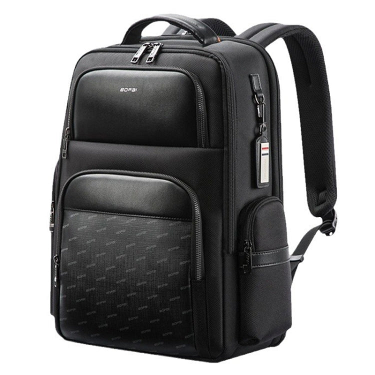 Frendorf | Bopai 61-91911 Große Kapazität Business Wasserdichte Laptop-Rucksack mit USB+Type-C-Anschluss (Schwarz)
