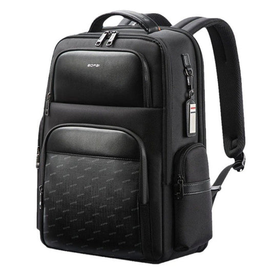 Frendorf | Bopai 61-91911 Große Kapazität Business Wasserdichte Laptop-Rucksack mit USB+Type-C-Anschluss (Schwarz)
