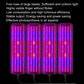 4 Köpfe 12V Full Spectrum Rot- und Blau Lichtpaneel Pflanzenwachstum Lampe Sämlingsfülllichter (EU-Stecker)