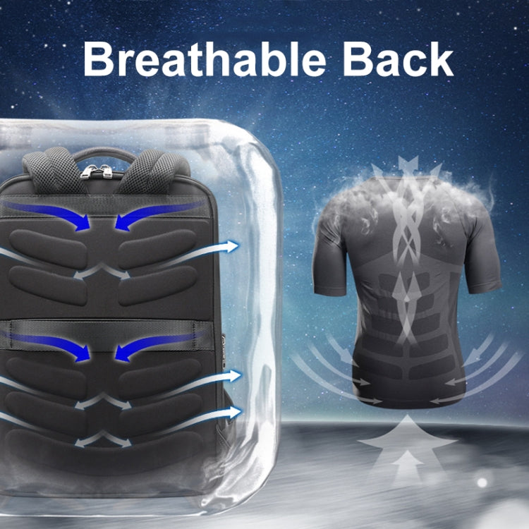 Frendorf | Bopai 61-18911 Große Kapazität Wasserdichte Reise Laptop Rucksack Mit USB+Type-C-Port, Farbe: Ultimate