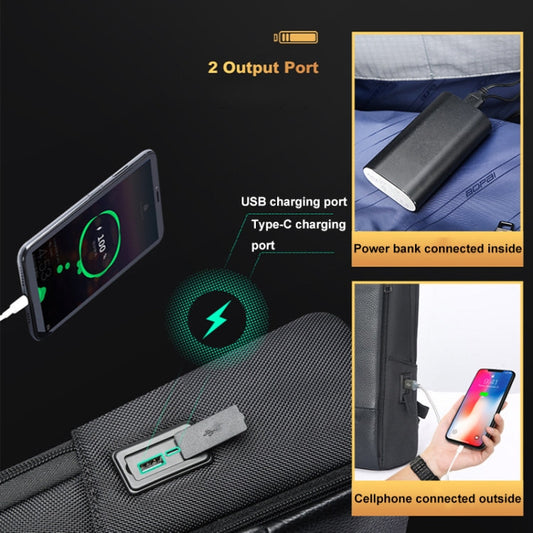 Frendorf | Bopai First-Layer Rindsleder Business Pendler Wasserdicht und Leicht Laptop Rucksack, Farbe: Flagship