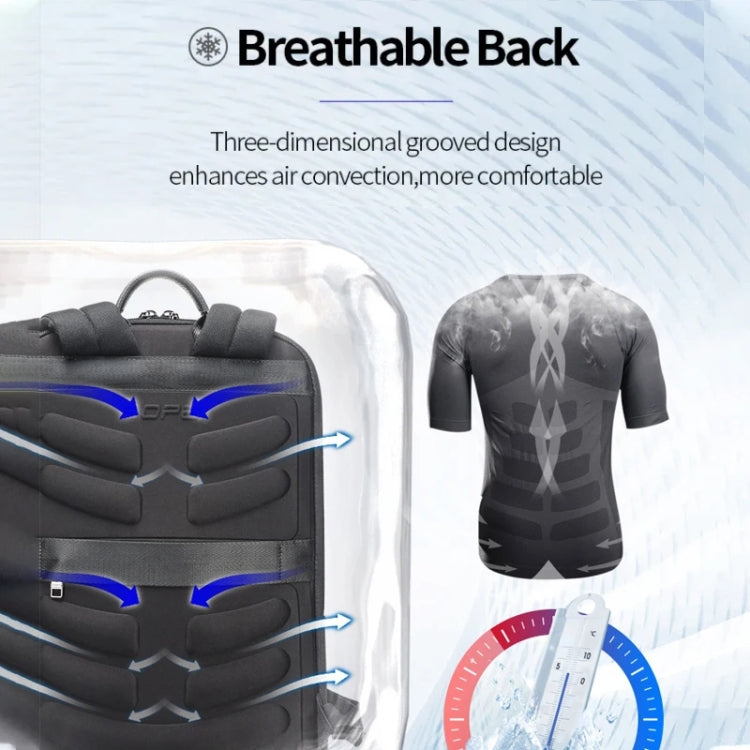 Frendorf | Bopai First-Layer Rindsleder Business Pendler Wasserdicht und Leicht Laptop Rucksack, Farbe: Flagship