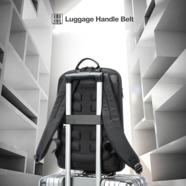 Frendorf | Bopai First-Layer RindslederBusiness Pendler Wasserfest und Leicht Laptop Rucksack, Farbe: Deluxe