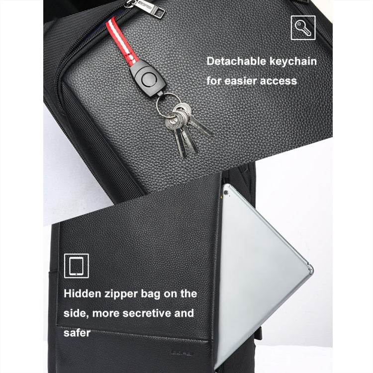 Frendorf | Bopai First-Layer RindslederBusiness Pendler Wasserfest und Leicht Laptop Rucksack, Farbe: Deluxe