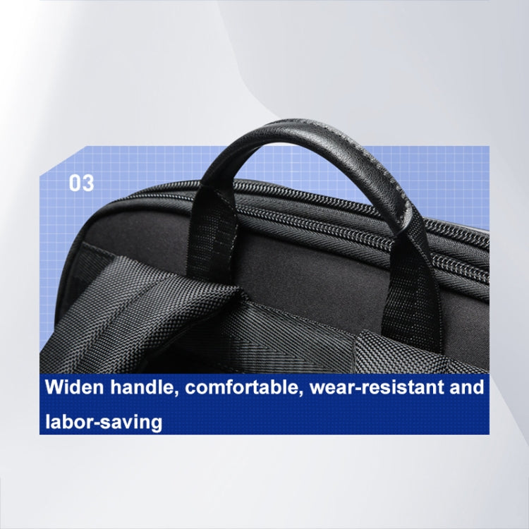 Frendorf | Bopai 61-122579 Große Kapazität Hartschalen-Passwortschloss Wasserdicht Business Laptop Rucksack (Grau)