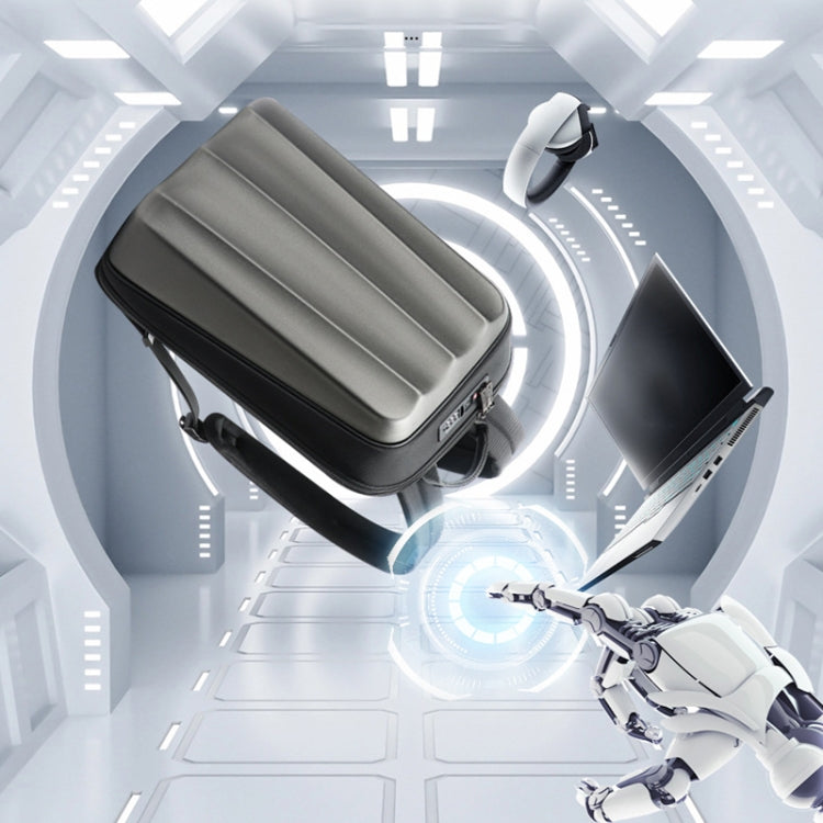 Frendorf | Bopai 61-122579 Große Kapazität Hartschalen-Passwort Schloss Wasserdichte Geschäfts-Laptop-Rucksack(Grau)