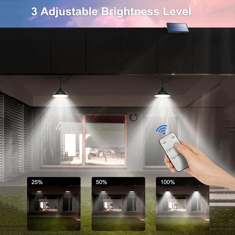 IP65 Wasserdichtes Außen Solar LED Glühbirne Kronleuchter Innenleuchten, Spezifikation: Einfache weiße Licht mit Fernbedienung