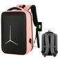 Frendorf | 17 Zoll Multifunktionaler Wasserdichter Business Sport Laptop Rucksack mit USB-Anschluss (Pink)