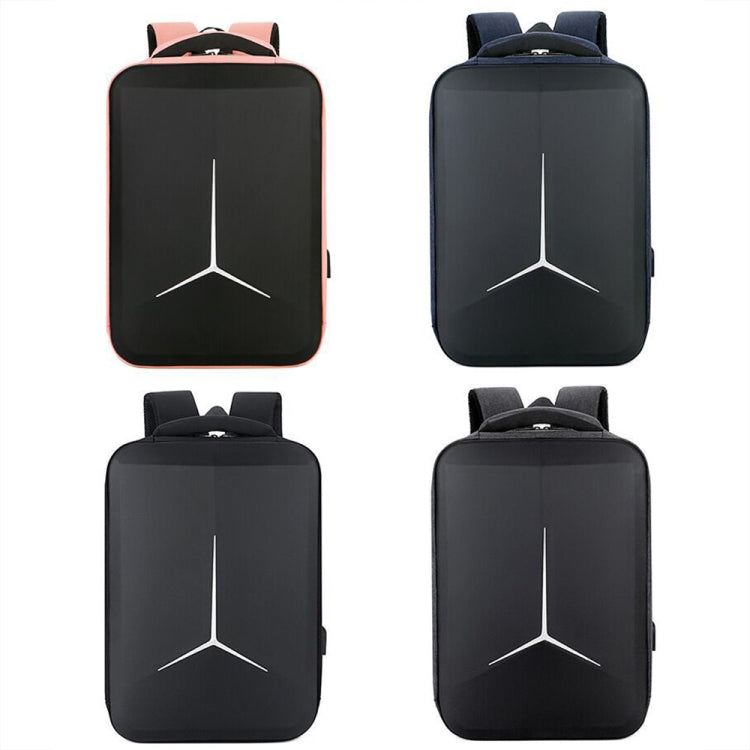 Frendorf | 15 Zoll Multifunktionale Wasserdichte Business Sport Laptop Rucksack mit USB-Port (Schwarz)