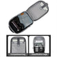 Frendorf | 17 Zoll Multifunktionaler Wasserdichter Business Sport Laptop Rucksack mit USB-Anschluss (Dunkelgrau)