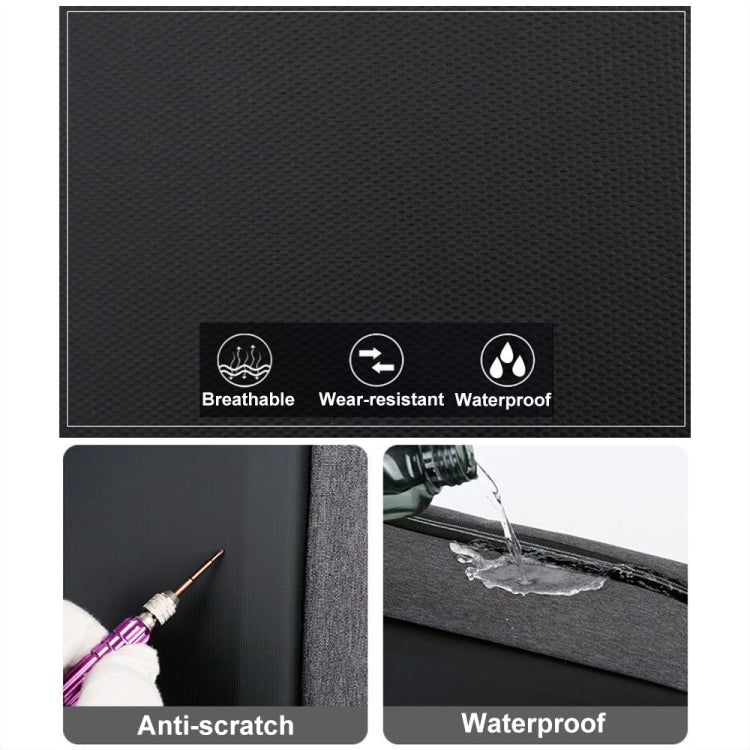 Frendorf | 15 Zoll Multifunktionale Wasserdichte Business Sport Laptop Rucksack mit USB-Port (Schwarz)