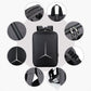 Frendorf | 15 Zoll Multifunktionale Wasserdichte Business Sport Laptop Rucksack mit USB-Port (Schwarz)